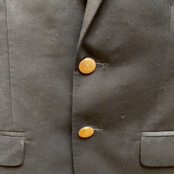 Lauren Ralph Lauren Solid Suit Blazer, Little Boys, Navy blue with Gold buttons, - Picture 2 of 16